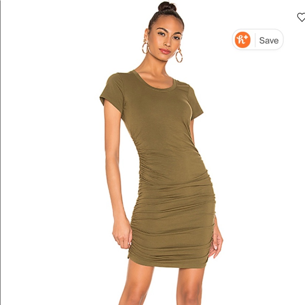 Draped Jersey ruched dress
